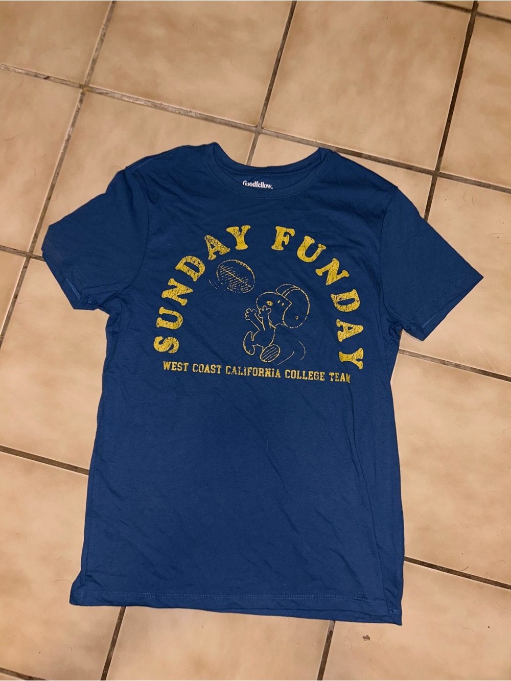 Peanuts Blue Short-Sleeve 'Sunday Funday' Graphic Tee